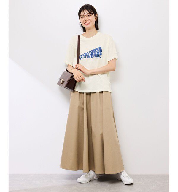 Rope&rsquo;Picnic「【CONVERSE/コンバース】ネップラスラブ天竺クラックプリントTシャツ」|Tシャツ・カットソー|