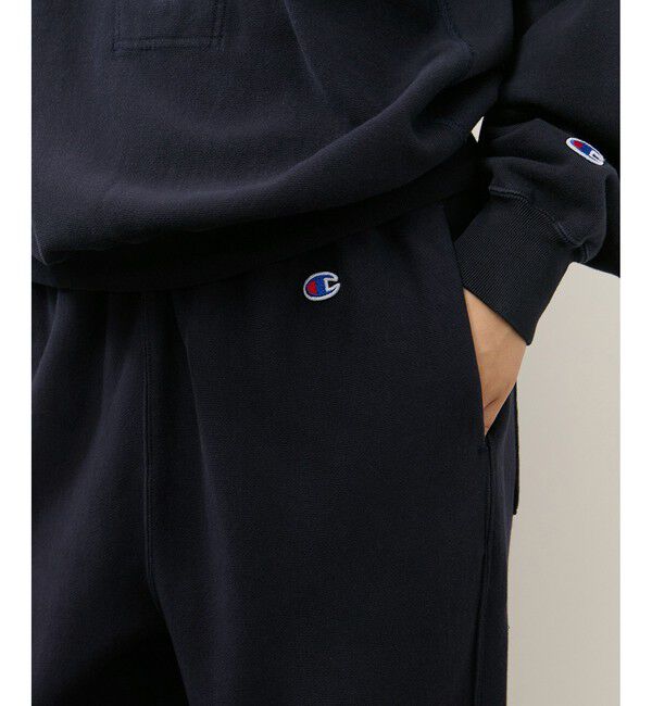 ADAM ET ROPE'「【Champion for ADAM ET ROPE'】別注 SWEAT WIDE PANTS」|チノ|