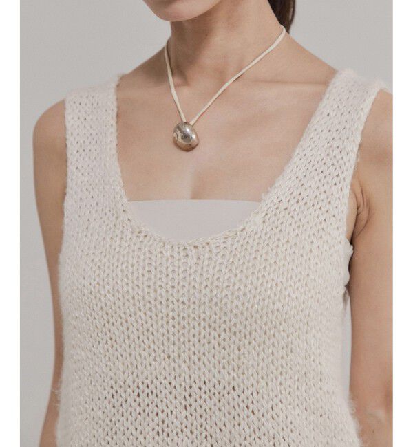 ADAM ET ROPE'「【EMOELLE】シルクリネンニットトップ」|タンクトップ|