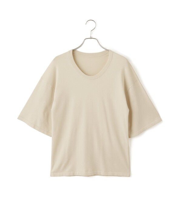 ADAM ET ROPE'「【EMOELLE】シルクリネン混ニットTee」|Tシャツ・カットソー|