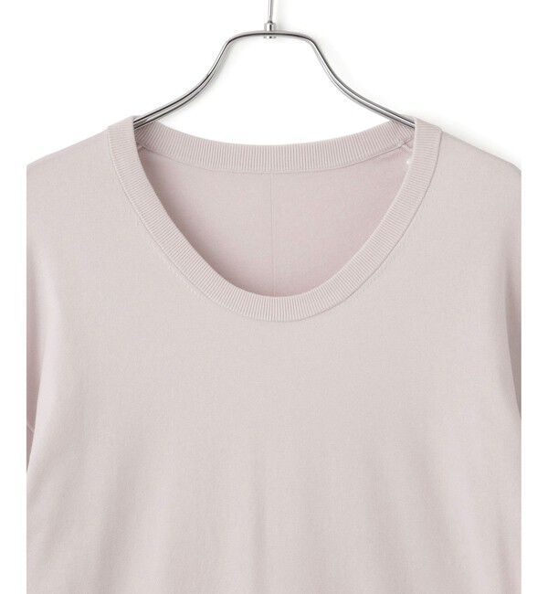 ADAM ET ROPE'「【EMOELLE】シルクリネン混ニットTee」|Tシャツ・カットソー|