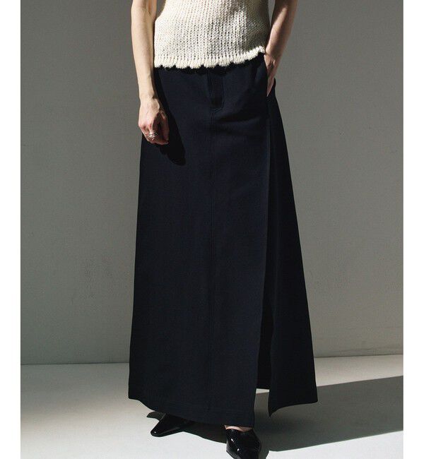 ADAM ET ROPE'「【EMOELLE】タックスカート」|スカート|ブラック(01)