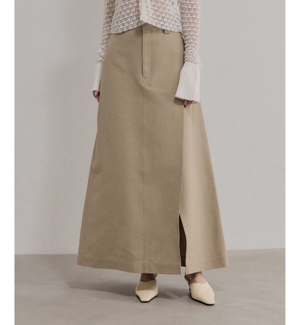ADAM ET ROPE'「【EMOELLE】タックスカート」|スカート|ベージュ(27)