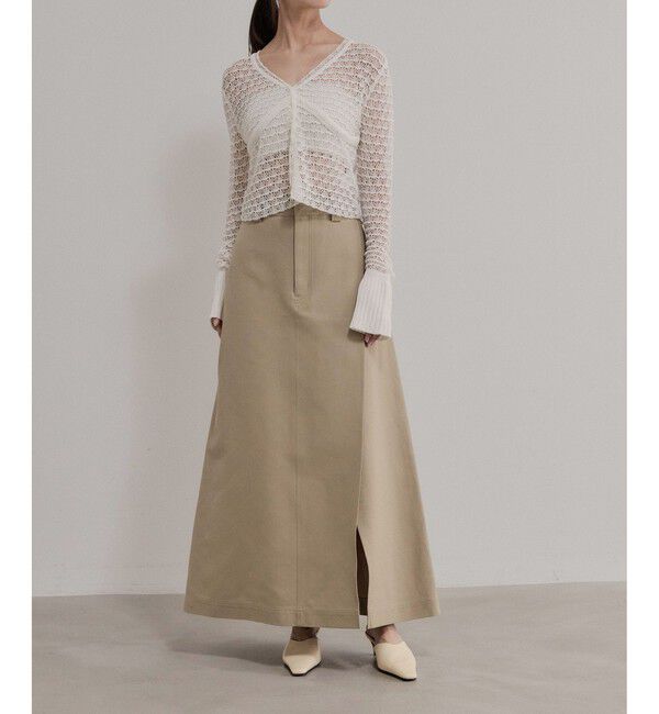 ADAM ET ROPE'「【EMOELLE】タックスカート」|スカート|