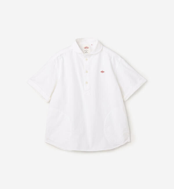 DANTON「DANTON | オックスフォード 丸襟半袖プルオーバーシャツ SOLID WOMEN」|シャツ・ブラウス|