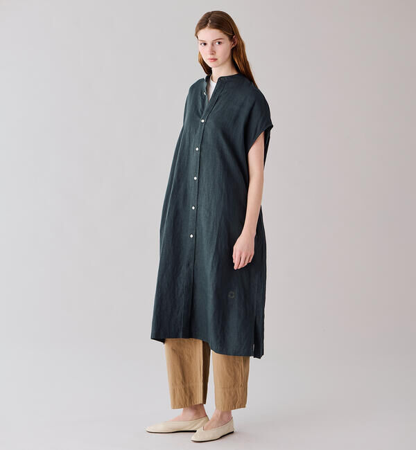 ORCIVAL「ORCIVAL | リネン フレンチスリーブ シャツワンピース WOMEN」|ワンピース|
