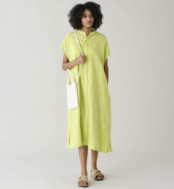 ORCIVAL「ORCIVAL | リネン フレンチスリーブ シャツワンピース WOMEN」|ワンピース|