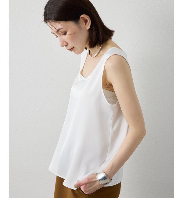 Drawing Numbers「【Drawing Numbers】ダブルサテンタンクブラウス」|シャツ・ブラウス|