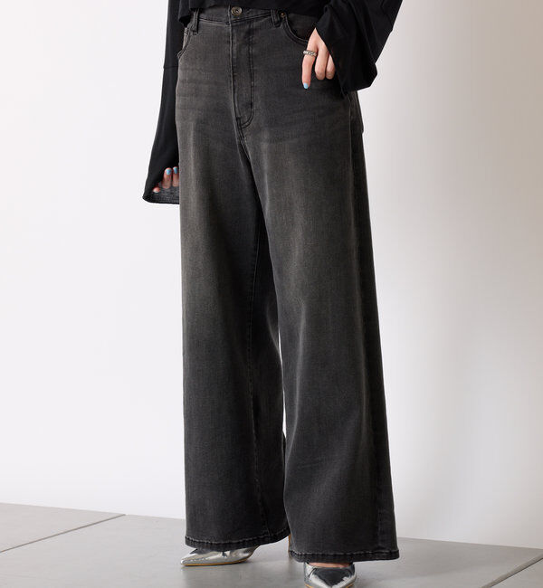  「【XLサイズ登場//累計販売1万超】リラックススーパーワイドデニム」|デニム|