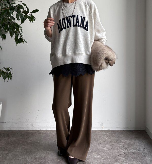  「【WEB限定】ロゴラグランワイドプルオーバー」|Tシャツ・カットソー|