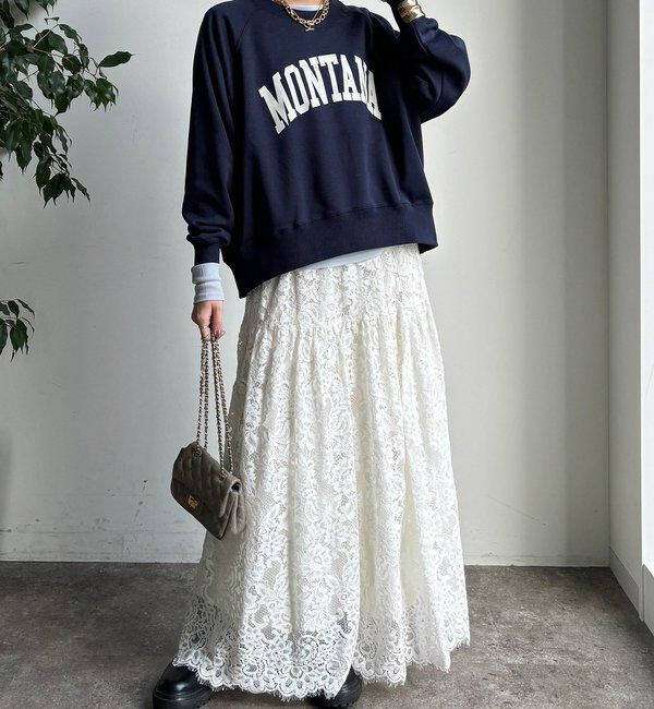  「【WEB限定】ロゴラグランワイドプルオーバー」|Tシャツ・カットソー|