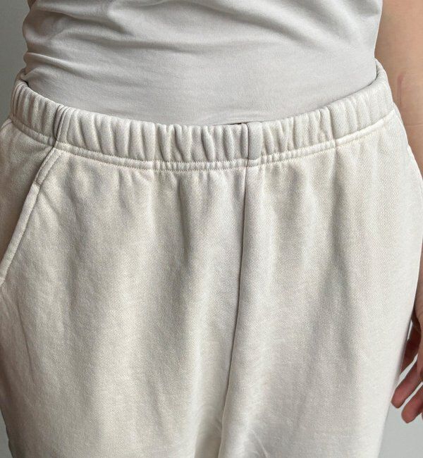  「ピグメント加工裏毛フレアパンツ」|チノ|