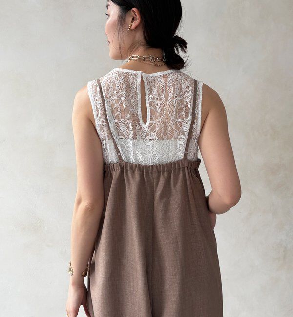  「【WEB限定】ツイストビスチェサロペット」|ワンピース|