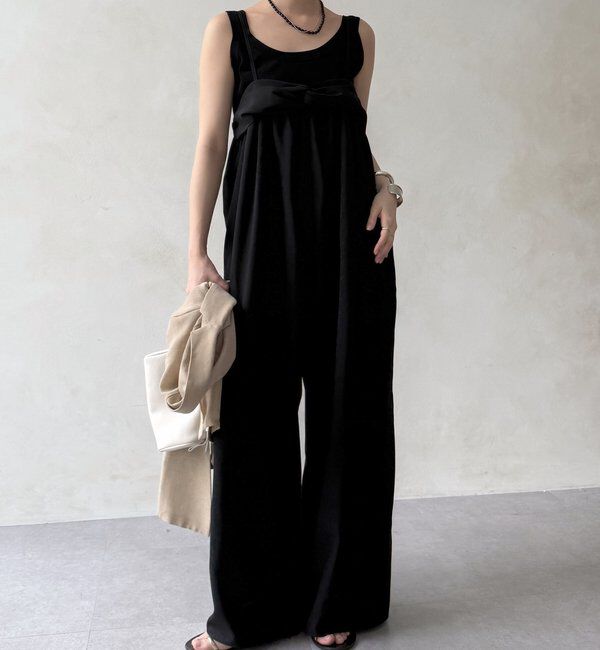  「【WEB限定】ツイストビスチェサロペット」|ワンピース|