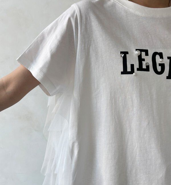  「【WEB限定】ビジューロゴTEE」|Tシャツ・カットソー|