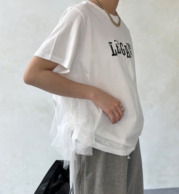  「【WEB限定】ビジューロゴTEE」|Tシャツ・カットソー|