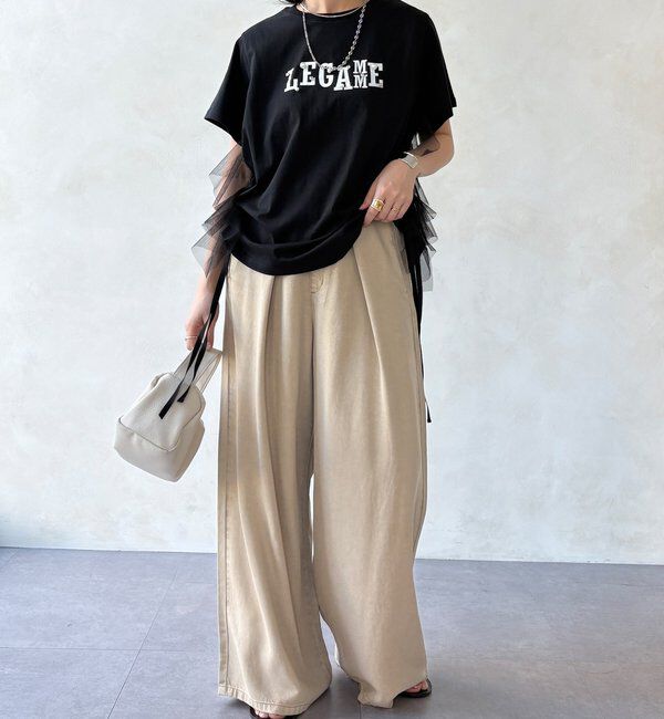  「【WEB限定】ビジューロゴTEE」|Tシャツ・カットソー|