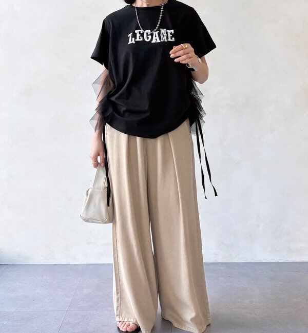  「【WEB限定】ビジューロゴTEE」|Tシャツ・カットソー|