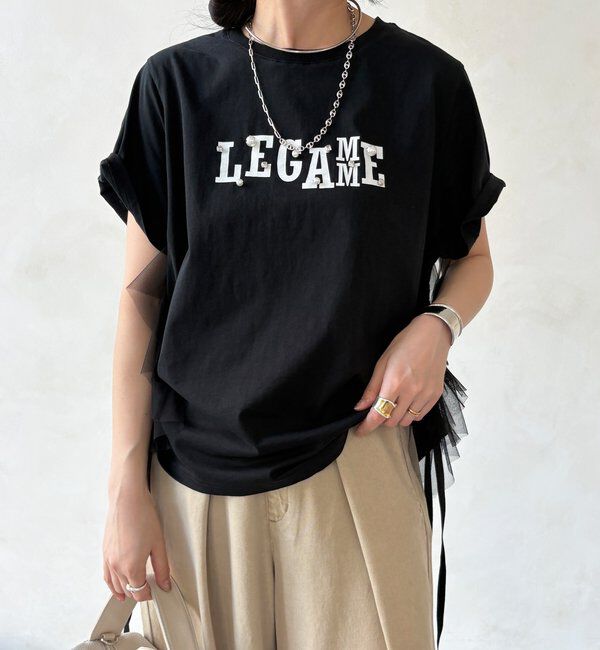  「【WEB限定】ビジューロゴTEE」|Tシャツ・カットソー|