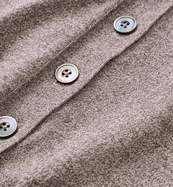  「予約【抜け感のある印象に】メランジポロカラーベスト」|ニット・セーター|