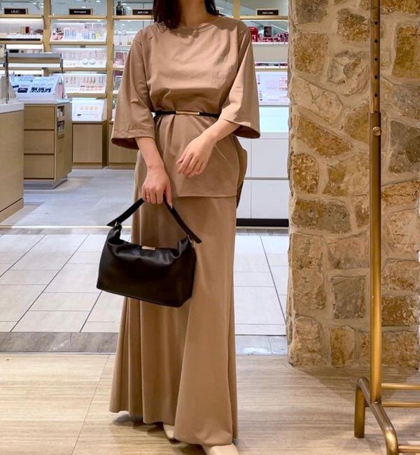  「【セットアップ対応】【イージーケア】キュプラジャージースカート」|スカート|