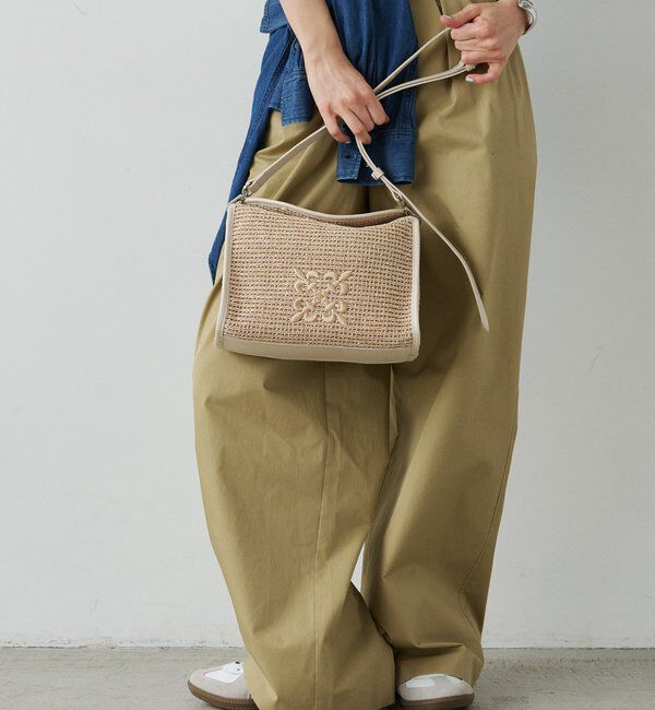  「ナイロンラフィアショルダーバッグ」|ショルダー・メッセンジャー|