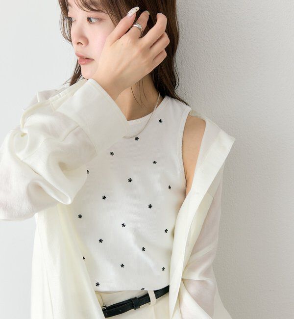  「フラワードットタンクトップ」|キャミソール|