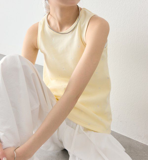  「フラワードットタンクトップ」|キャミソール|