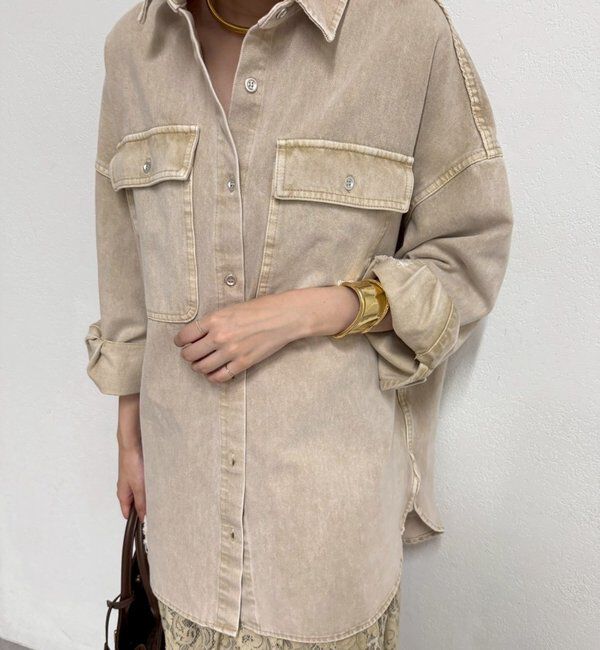  「ダメージデニムシャツ」|シャツ・ブラウス|