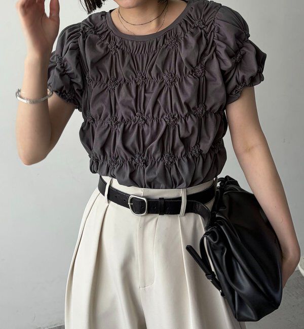  「【新色イエロー・チャコールグレー】シャーリングホイップＴ」|Tシャツ・カットソー|