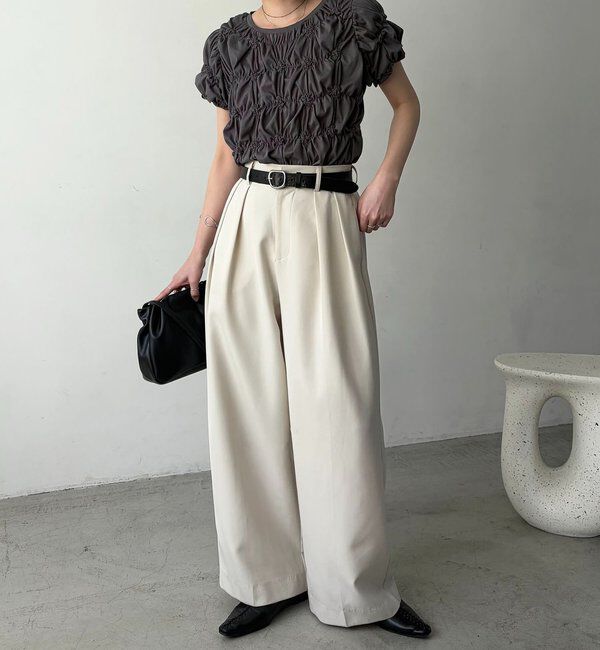  「【新色イエロー・チャコールグレー】シャーリングホイップＴ」|Tシャツ・カットソー|