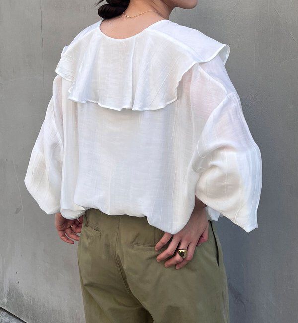  「フリルカラーブラウス」|シャツ・ブラウス|