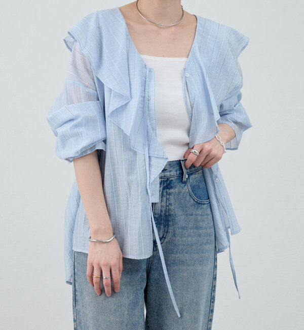  「フリルカラーブラウス」|シャツ・ブラウス|