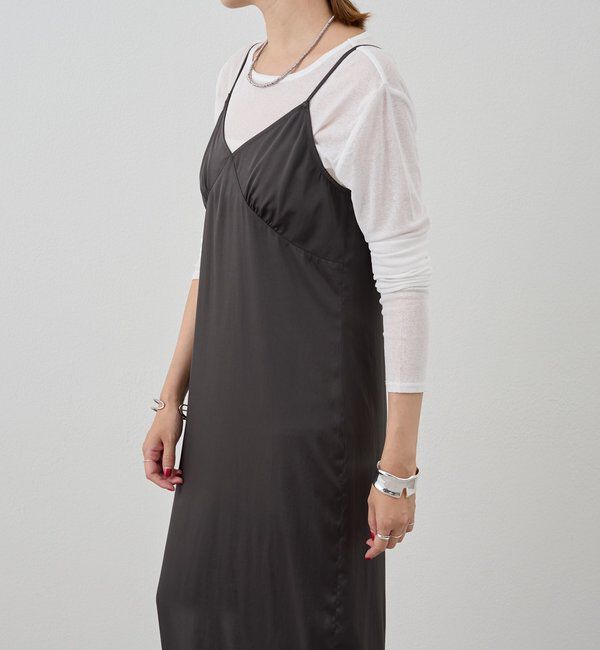  「サテンキャミワンピース」|ワンピース|