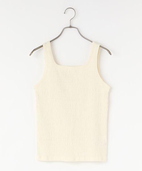 LOWRYS FARM「シャーリングタンク」|タンクトップ|24SSNEW