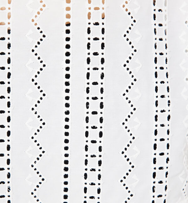 qualite「オーバーレースパフブラウス」|シャツ・ブラウス|