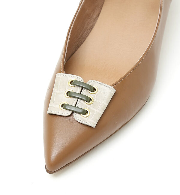 AU BANNISTER「レースアップモチーフ付き メリージェーンパンプス」|パンプス|