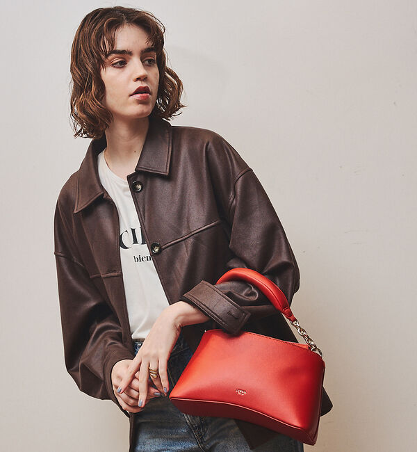 LOWELL things「【VERY掲載】Sque/クッションハンドルミニショルダー」|ショルダー・メッセンジャー|