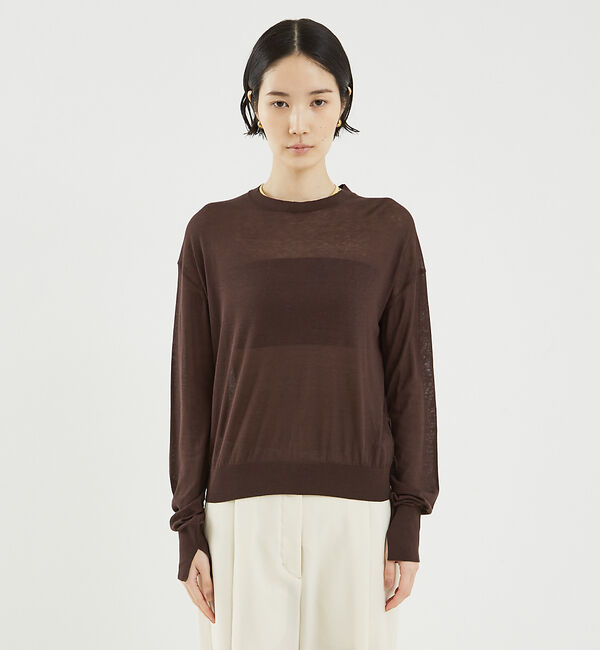 The Store by C' 「【COCUCA】シルクニットプルオーバー」|ニット・セーター|