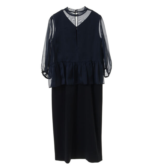 TIARA「オーガンジーコンビドレス」|ワンピース|