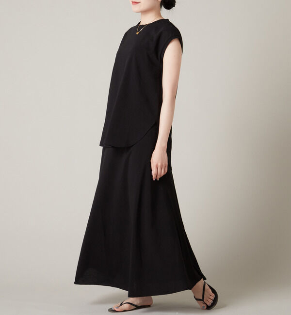 Liesse「カットソーフレアスカート（セットアップ対応）」|スカート|