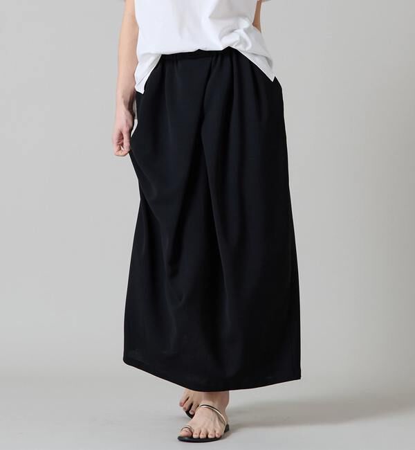 Liesse「タックコクーンスカート」|スカート|ブラック