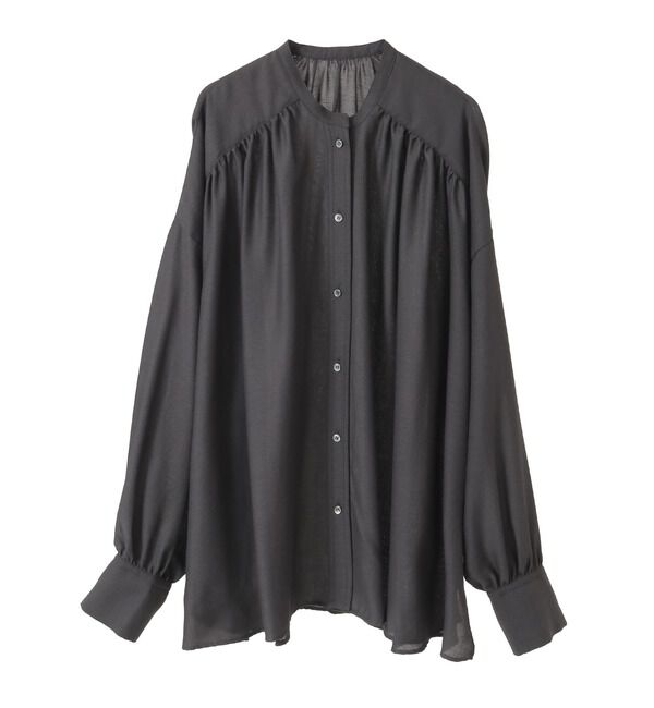 Liesse「ギャザーオーバーブラウス」|シャツ・ブラウス|