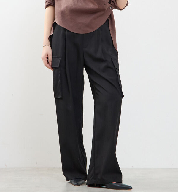 SOFFITTO「《接触冷感》カーゴパンツ」|カーゴ|ブラック
