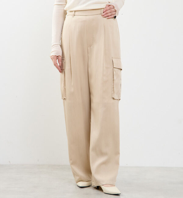 SOFFITTO「《接触冷感》カーゴパンツ」|カーゴ|ベージュ
