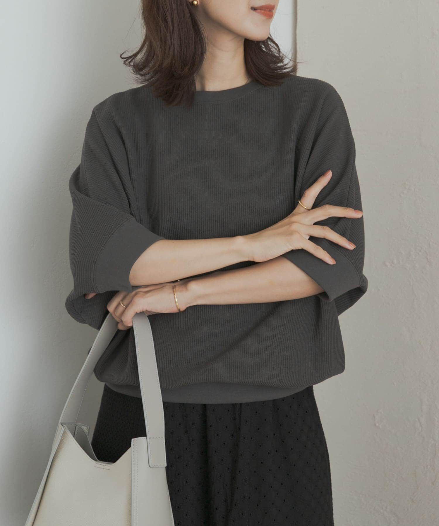 URBAN RESEARCH DOORS「タックフライスワイドTシャツ」|Tシャツ・カットソー|