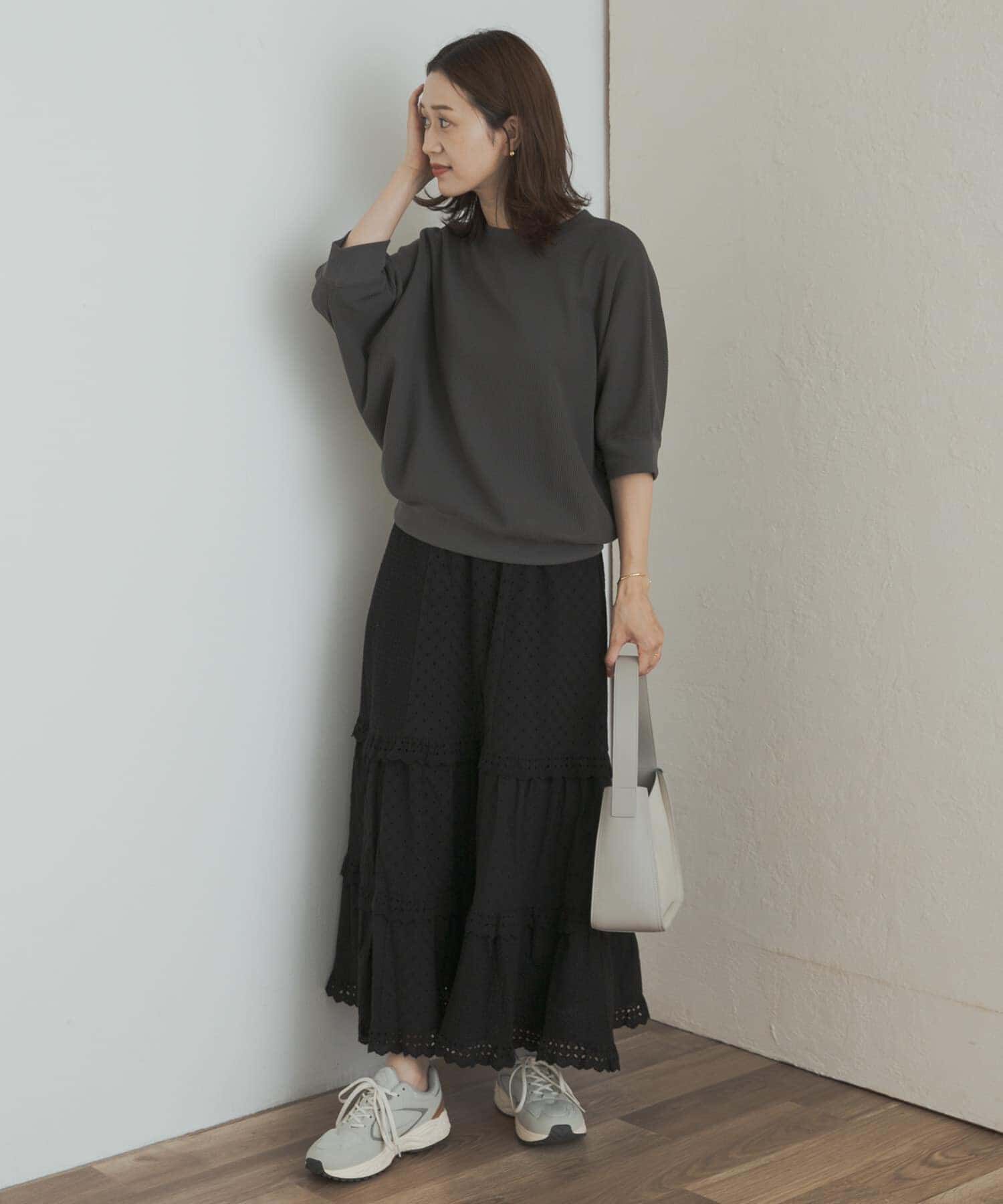 URBAN RESEARCH DOORS「タックフライスワイドTシャツ」|Tシャツ・カットソー|