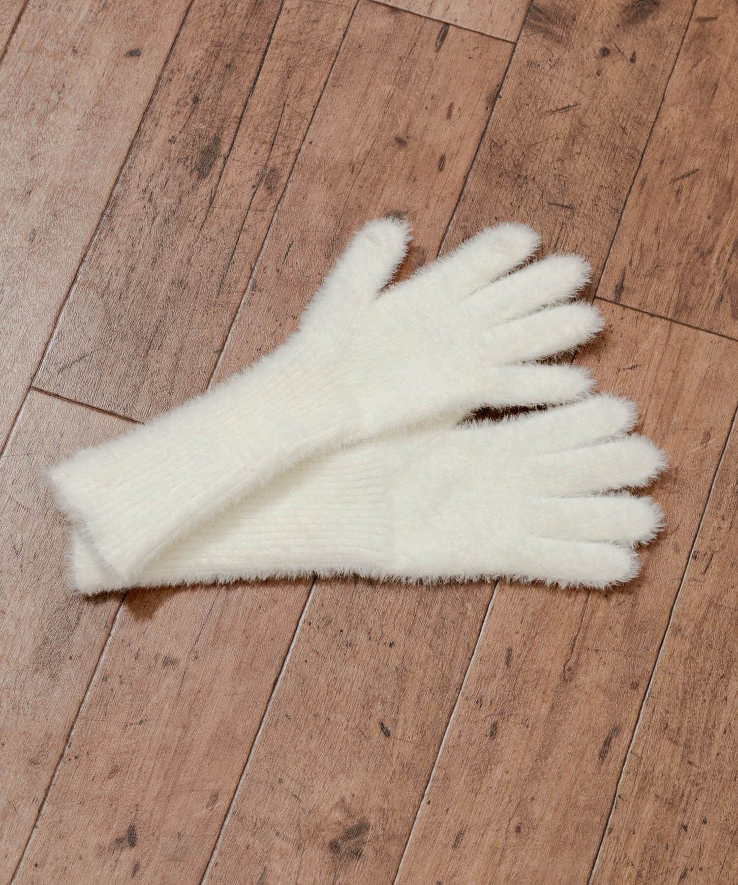 SMELLY「シャギーニットロンググローブ」|手袋|