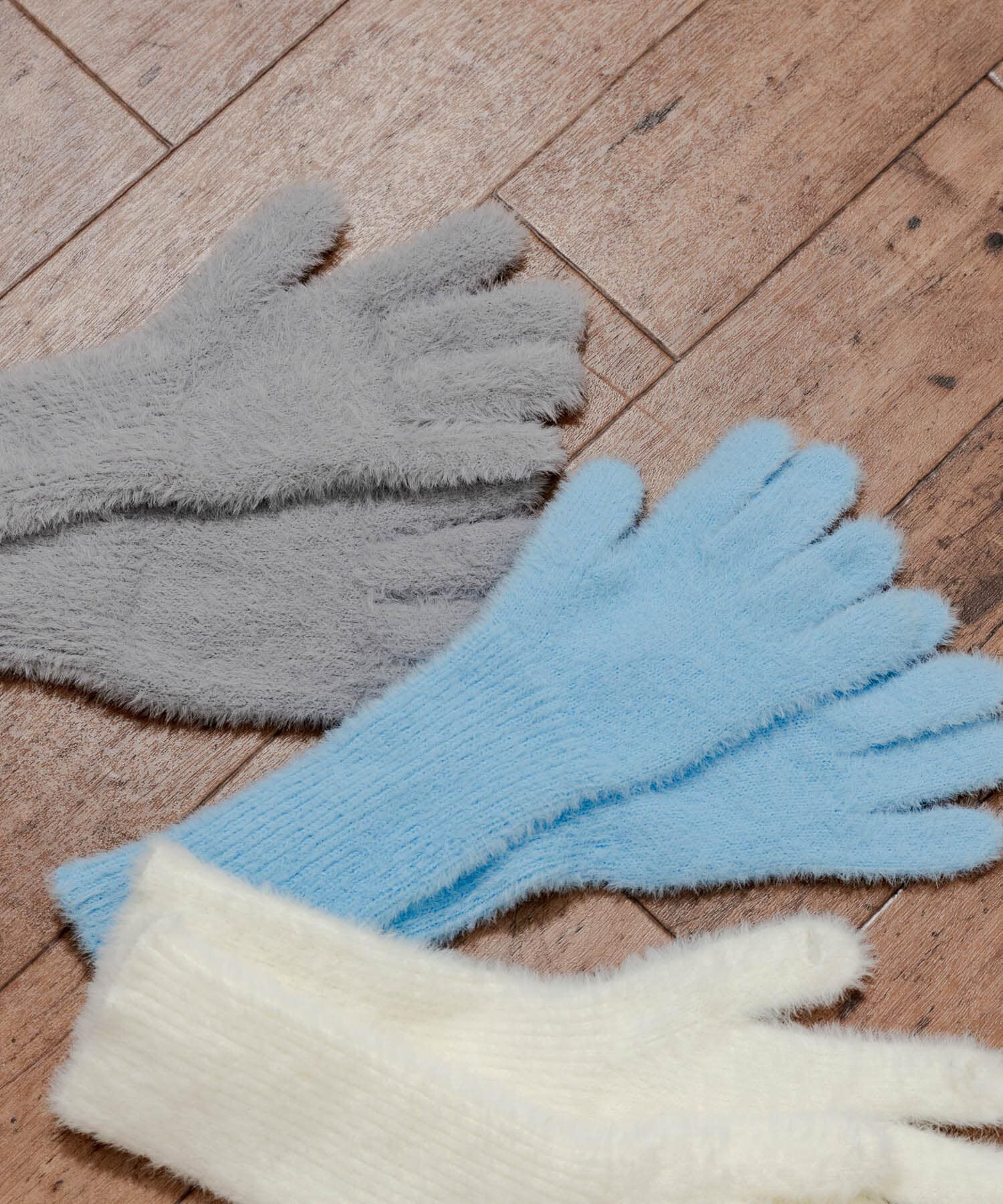 SMELLY「シャギーニットロンググローブ」|手袋|