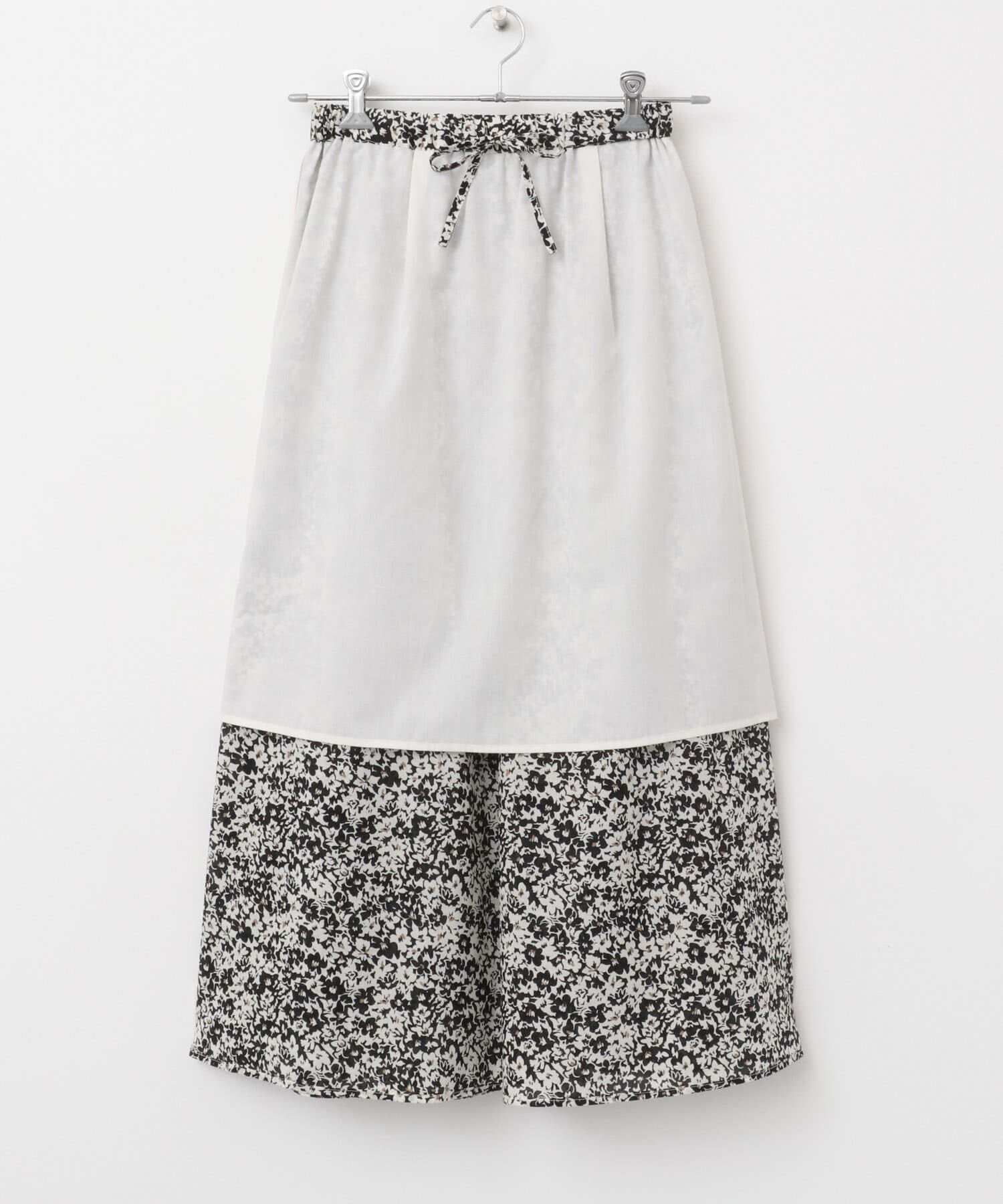 URBAN RESEARCH DOORS「フラワープリントギャザースカート」|スカート|